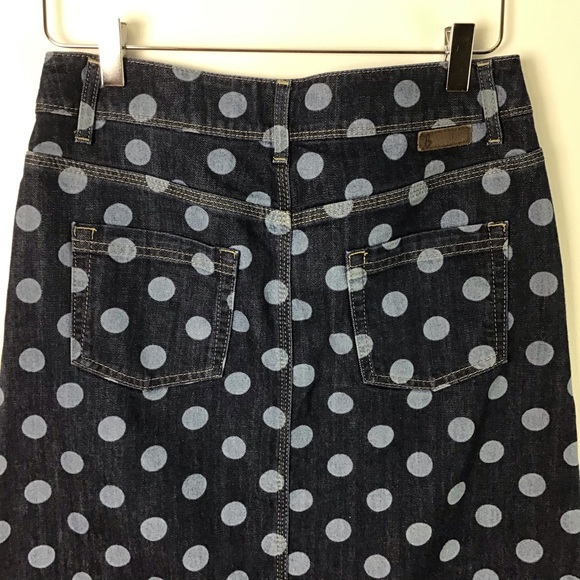 Boden Denim Polka Dot Skirt - Picture 5 of 8